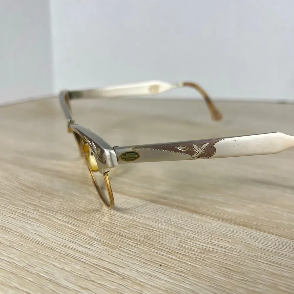 Vintage Artcraft Aluminum 1/10 12K GF Eyeglasses 4 1/4 - 5 1/2 Frames 44-20